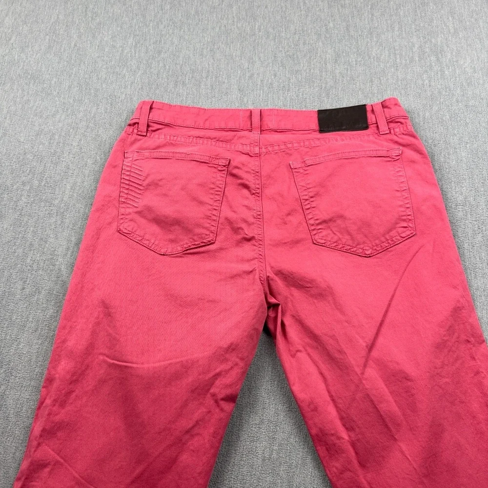 Paige Pants Mens 33 Pink Normandie Straight Leg Chino Stretch Made in USA Casual
